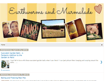 Tablet Screenshot of earthwormsandmarmalade.com